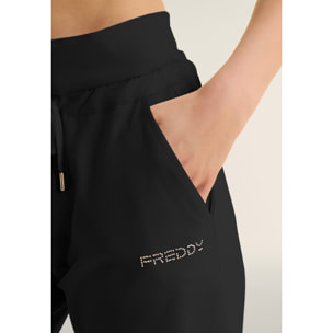 Pantaloni Sportivi con Coulisse in Jersey Elasticizzato