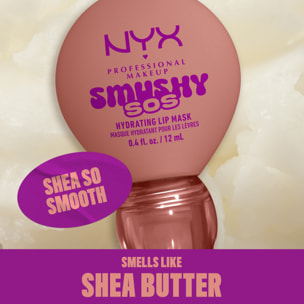 NYX Professional Makeup Smushy SOS Soin lèvres 2-en-1 Baume Jour & Masque Nuit SHEA SO SMOOTH