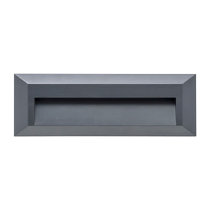 Forlight APLIQUE IP65 SIRAM LED 2.5 BLANCO CÁLIDO - 3000K ON-OFF GRIS URBANO 290