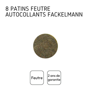 Patins en feutre adhésifs pour meubles Lot de 2, diamètre 22 mm Fackelmann Tecno
