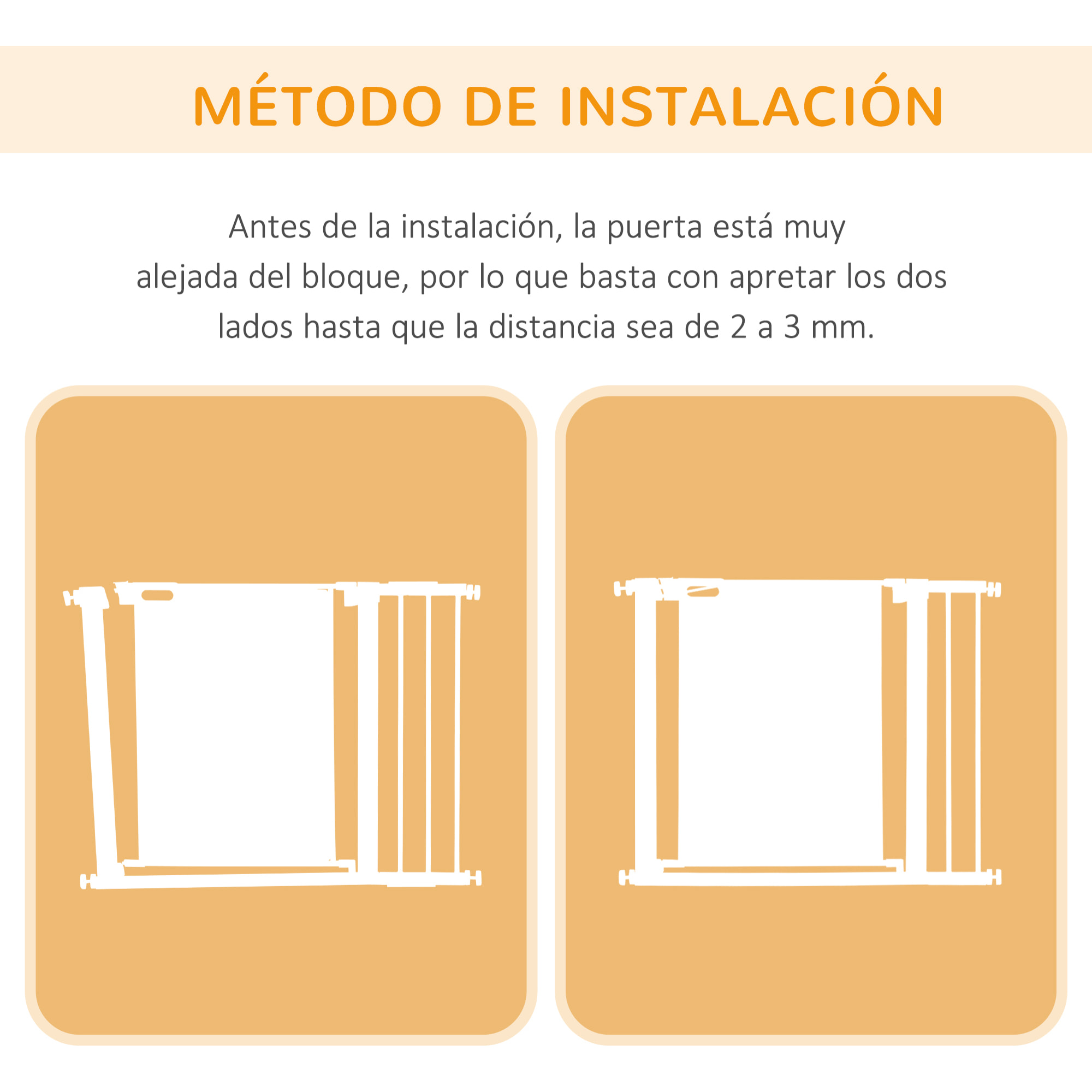 Barrera de Seguridad para Perros Extensible 75-103 cm Barrera para Escalera Puerta con 2 Extensiones Doble Bloqueo Cierre Automático Gris