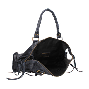 Borsa a spalla da donna - Modello Elara - Vera pelle - 41.0 x 28.0 x 13.0 cm