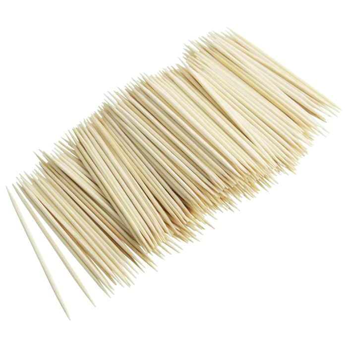 Lot de 300 cure-dents en bois Fackelmann Wood Edition