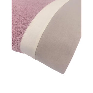 Set Spugna VARAZZE 5 Pezzi: 2 Viso+2 Ospite + 1 Telo Bagno - 450 gr/m² - Malva - Puro Cotone