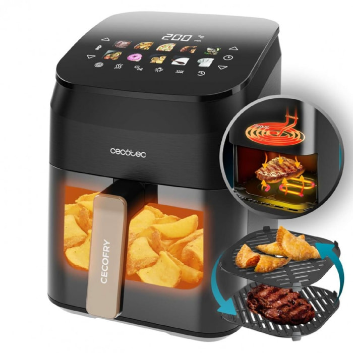 Cecotec Friteuse sans huile Cecofry&Grill Smokin' 4500