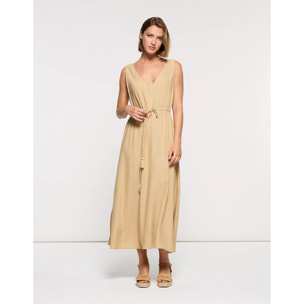 Vestido Midi Beige - Marilis