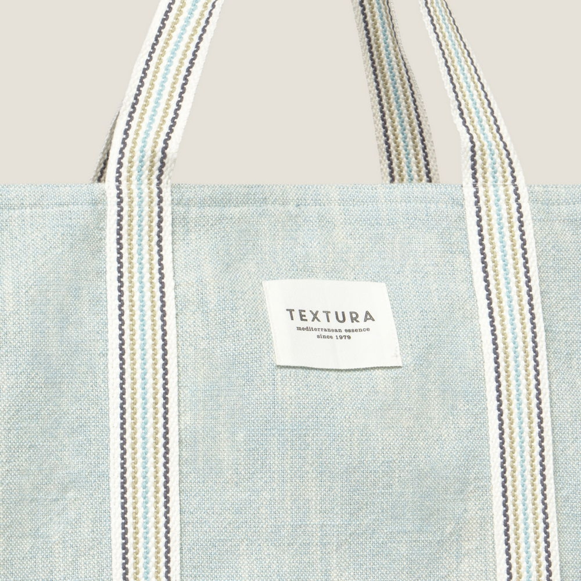 Bolso de playa de algodón Rachel color azul 100% Algodón