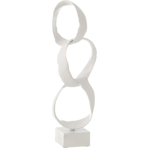 J-Line figurine Anneaux Sur Pied - aluminium - blanc - small