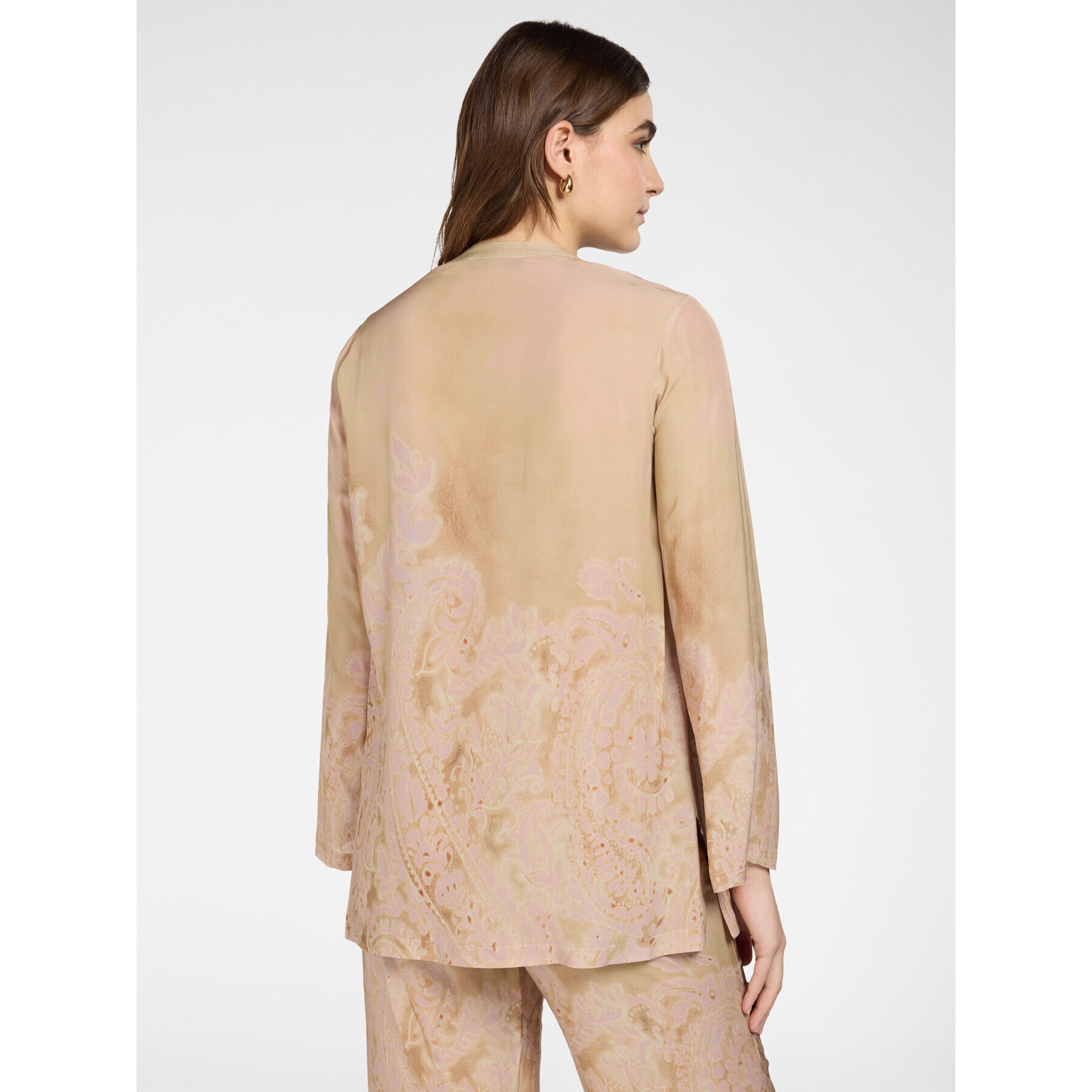 Elena Mirò - Blusa larga estampada - Beige