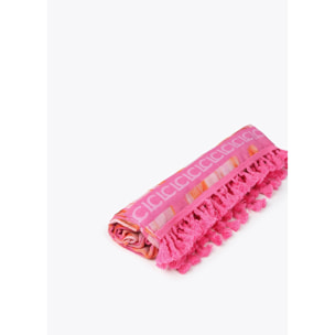 Pareo stampa zebrata rosa