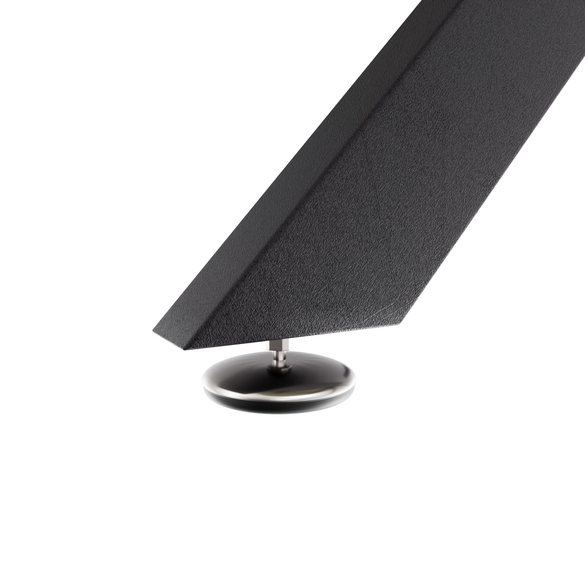 Marui Small - Tavolo da pranzo ovale 150x90 cm in Legno Testurizzato con Piede Centrale in metallo Kiso