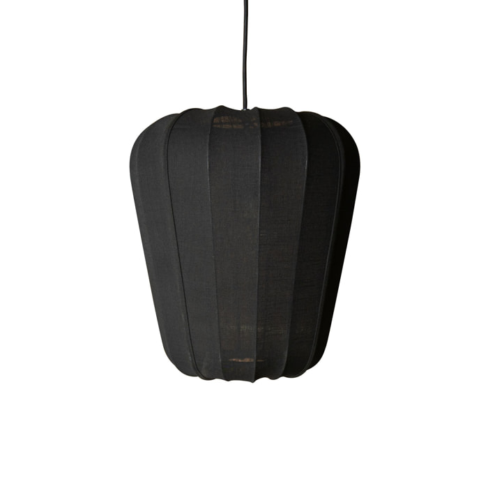Suspension en coton noir et métal h39cm ALBA