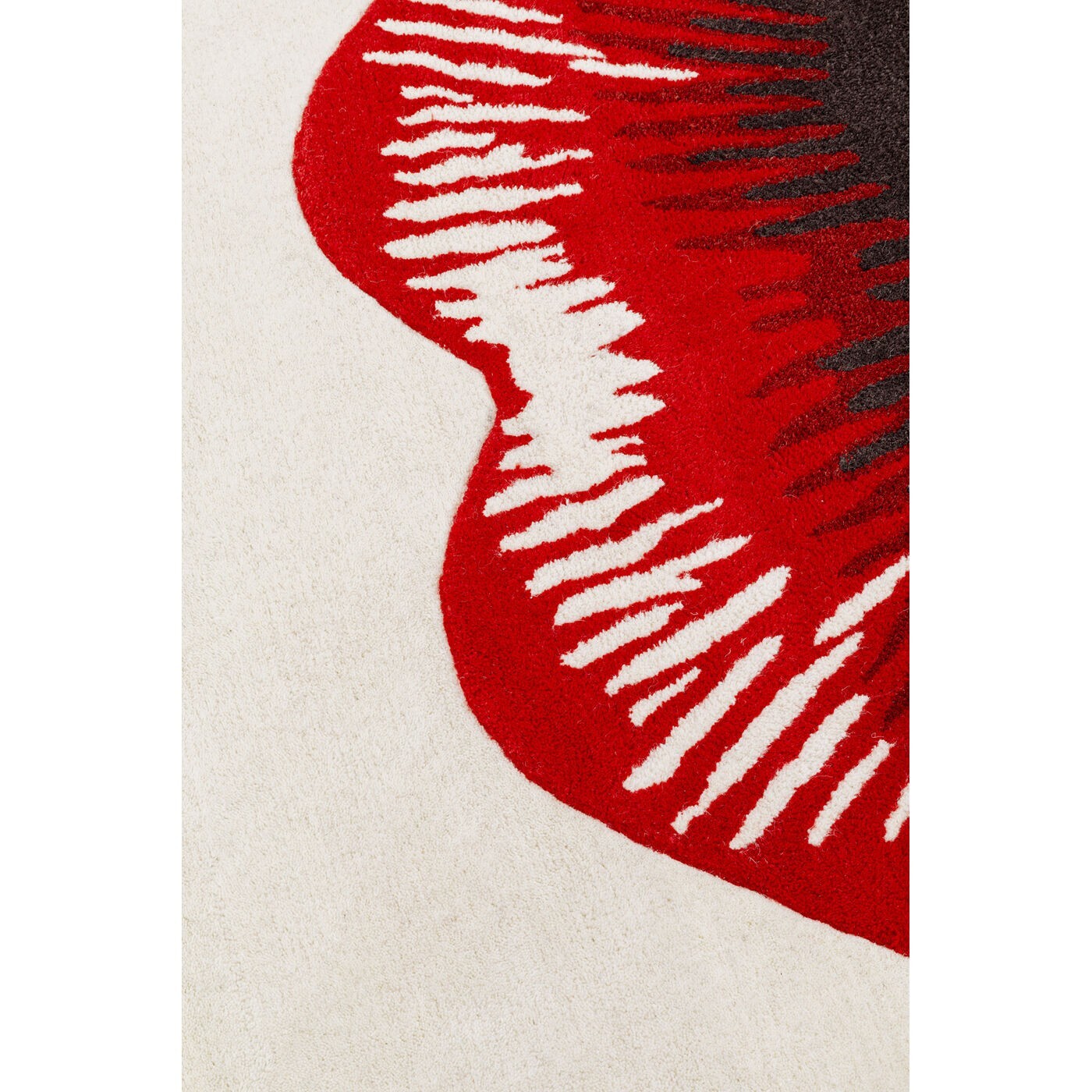 Tapis lèvres rouges 240x170cm Kare Design