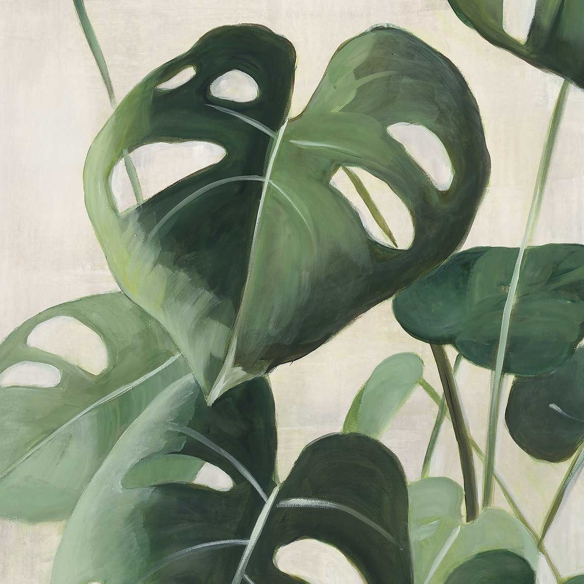 Poster Aquarelle tropicale Affiche sous cadre bois