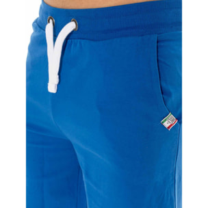Pantalón corto de hombre con gran logo Leone Basic