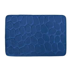 Tapis de bain Microfibre PEBBLE Bleu Marine MSV