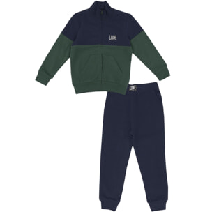 Chándal infantil con cuello y pequeño logo College