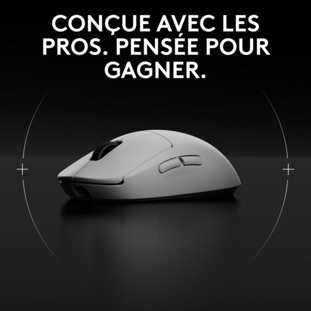 Souris Gamer Sans Fil LOGITECH G PRO 2 Lightspeed Wireless Blanche