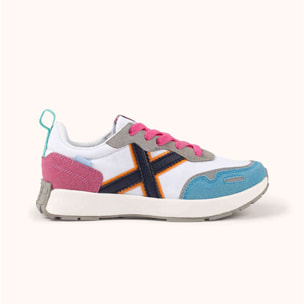 MUNICH MINI XEMINE 04 Zapatilla Deportiva Infantil Multicolor Pastel con Cordones