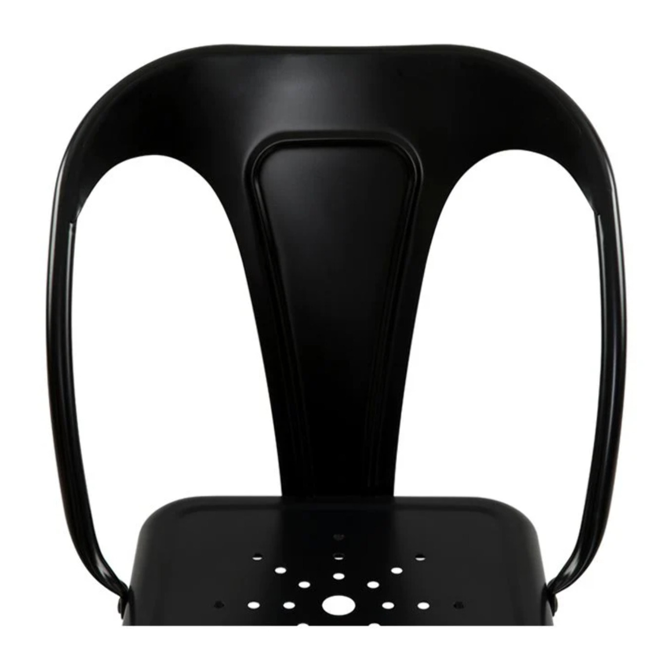 Lot de 2 chaises pour îlot central 67 cm en métal noir mat - Indus