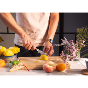 Couteau d'Office Bunka | Lame 90 mm | Acier Inoxydable Japonais San-Mai