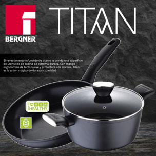 Set 6pc batería de cocina aluminio, Bergner, Titan