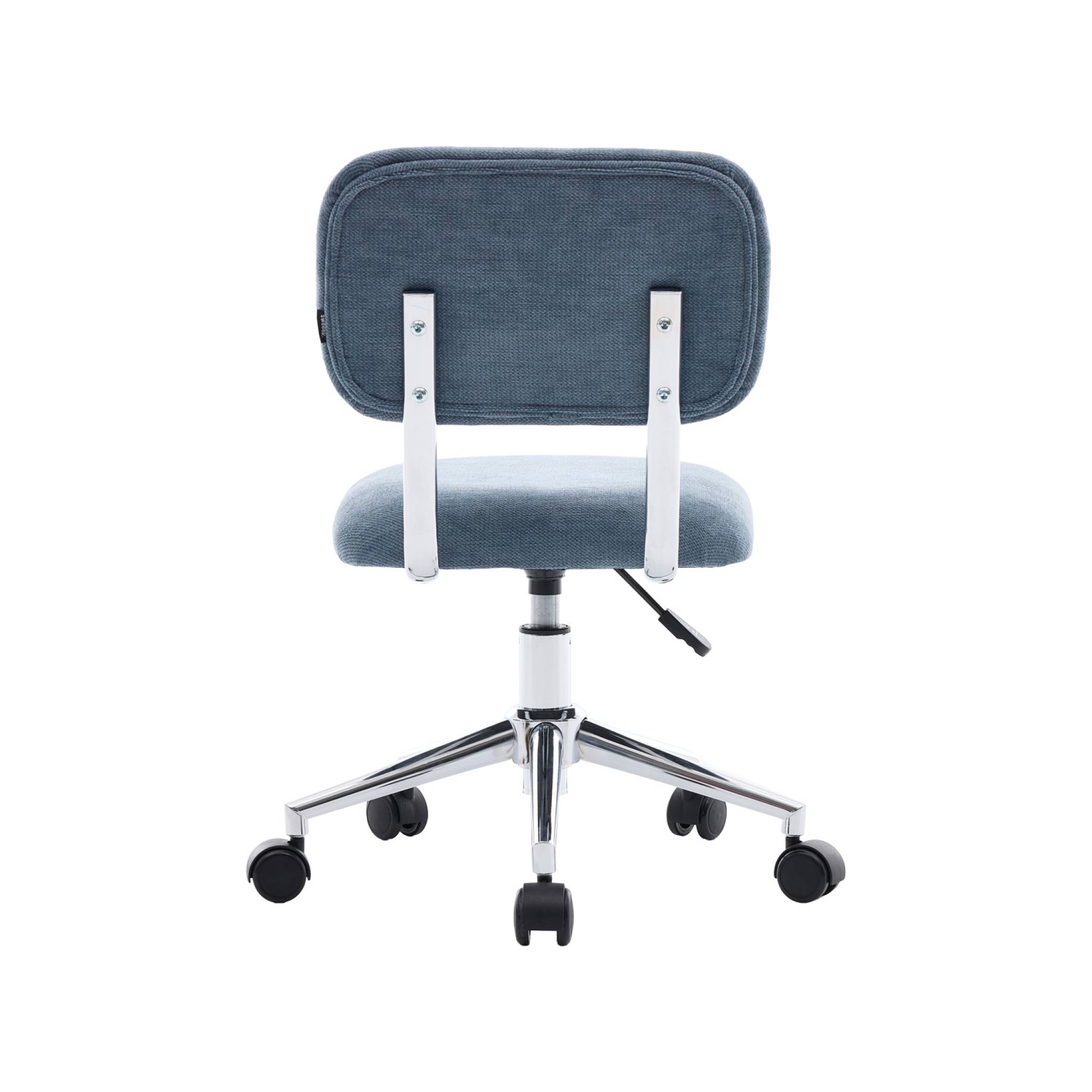 Chaise de bureau enfant à roulettes ajustable tissu chenille AMORY KID