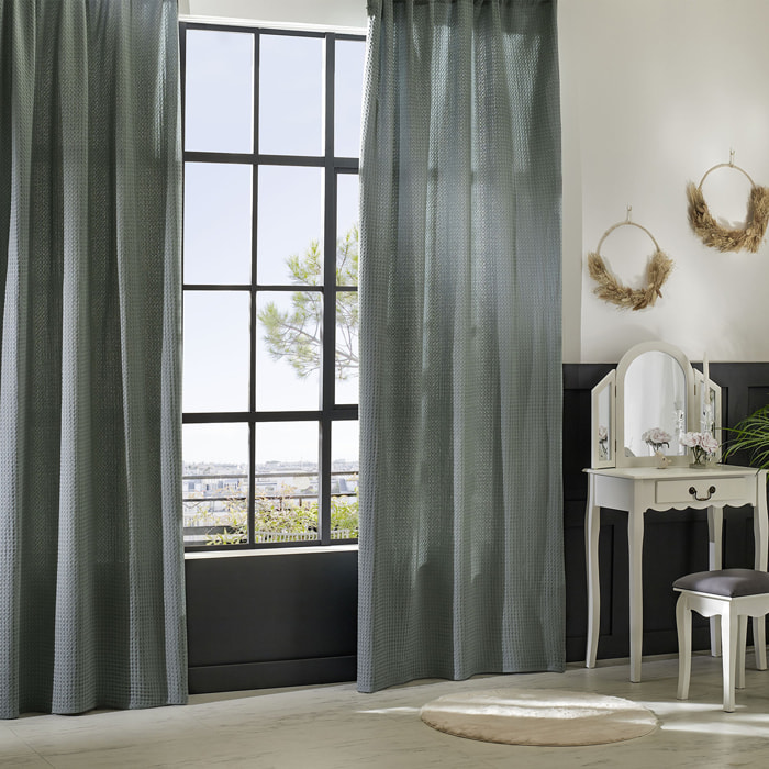 Rideau "Widdy" 130x260cm vert céladon