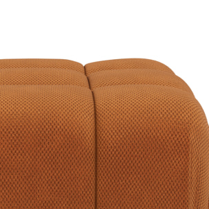 Ruby - pouf en velours texturé - Terracotta
