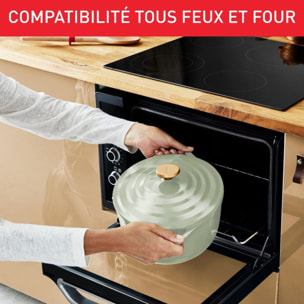 Cocotte TEFAL AIR SOFT LIGHT 30X23cm Vert Lichen