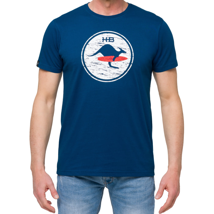 Camiseta de algodón 150 gr Hot Buttered Venice azul