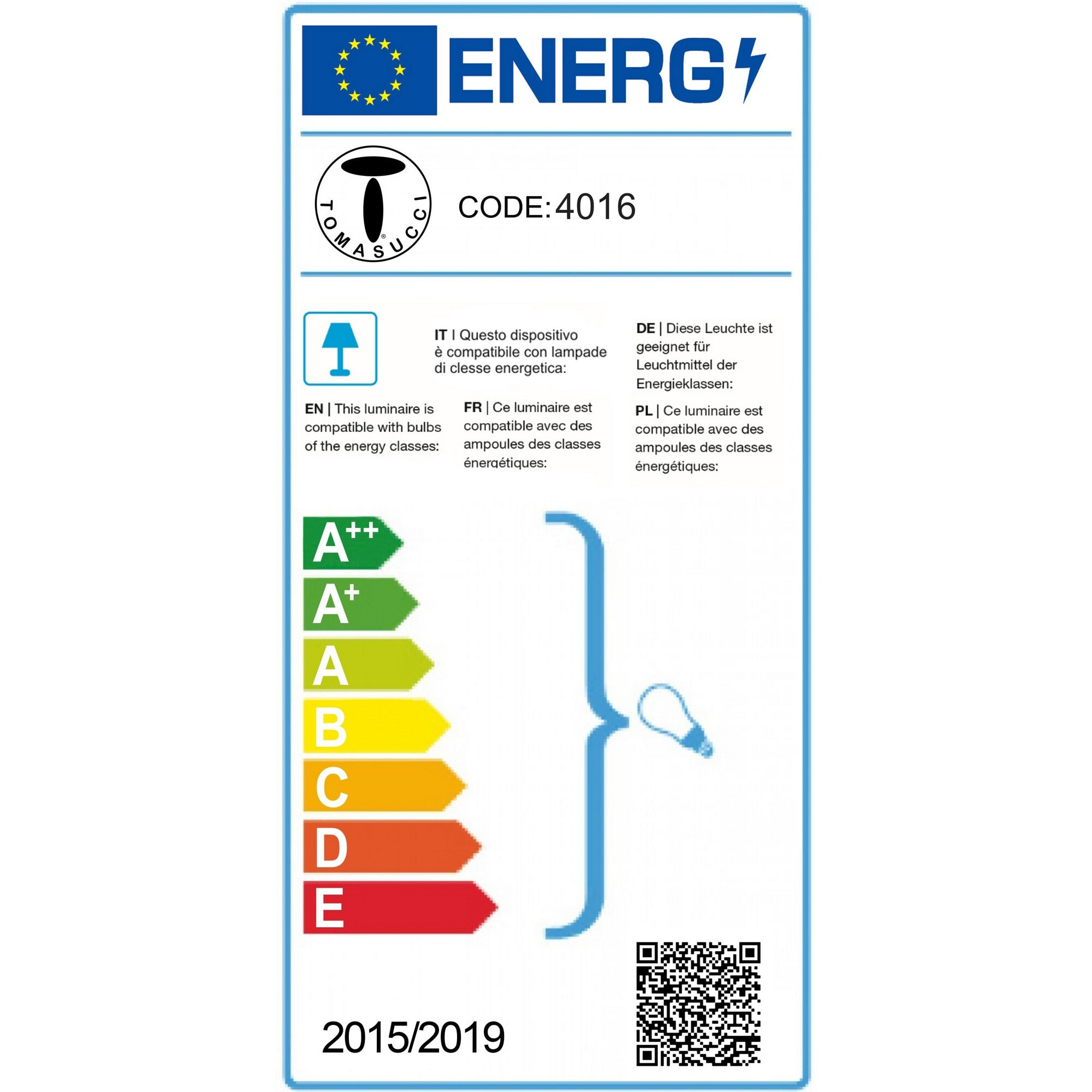 Tomasucci lampada da terra ARCA bianco