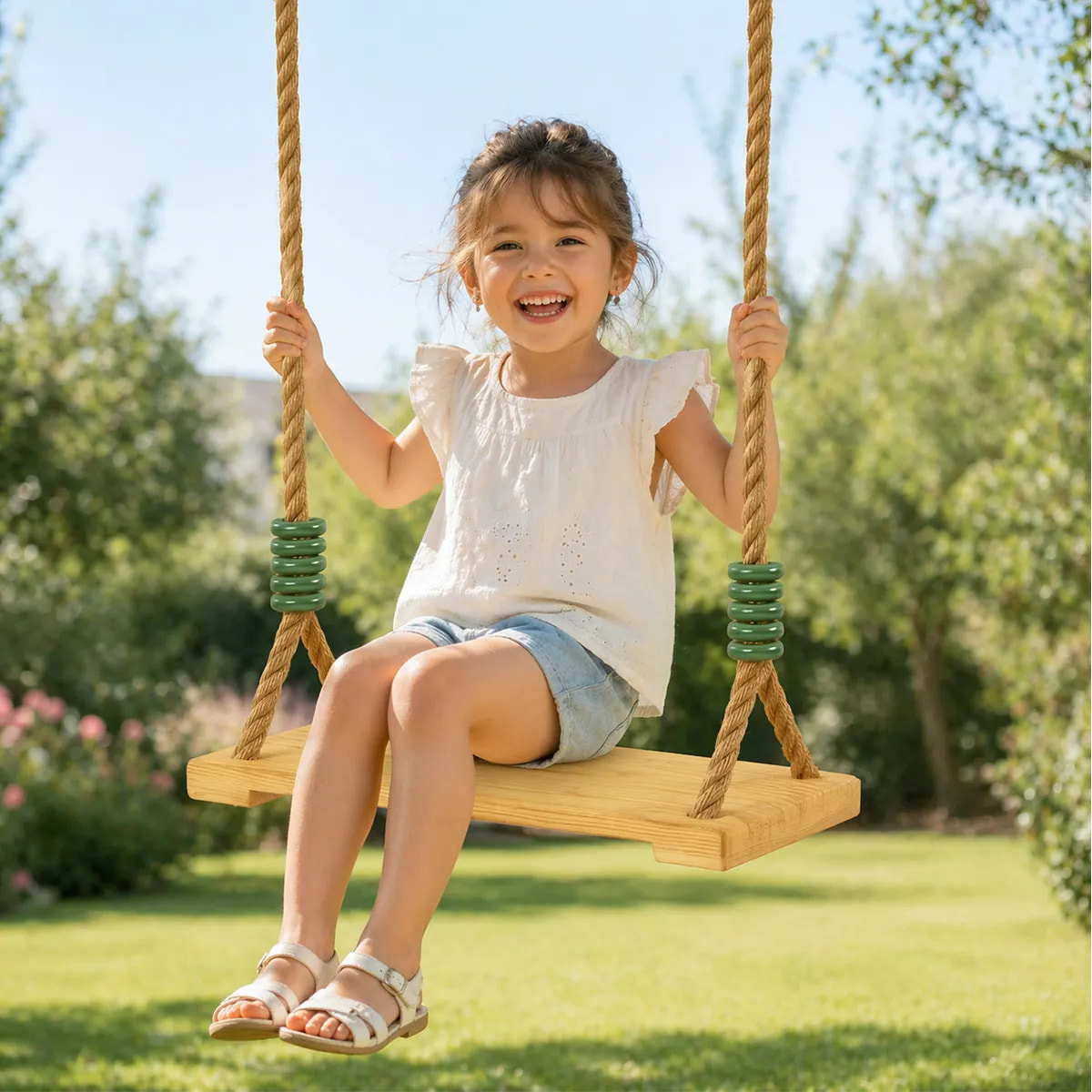 Balançoire bois pour portiques de 1,90 à 2,50 m