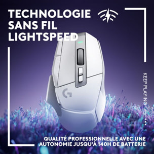 Souris Gamer Sans Fil LOGITECH G502X Lightspeed Blanc