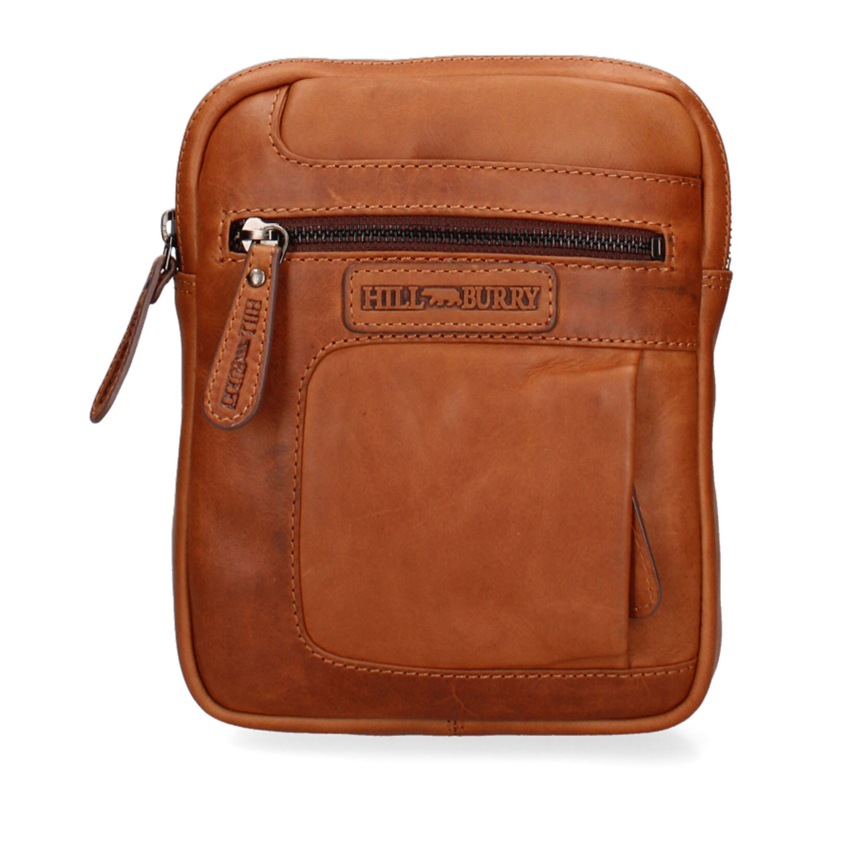 Borsa a tracolla  da uomo In Vera pelle Made in Italy 17x21x5 cm