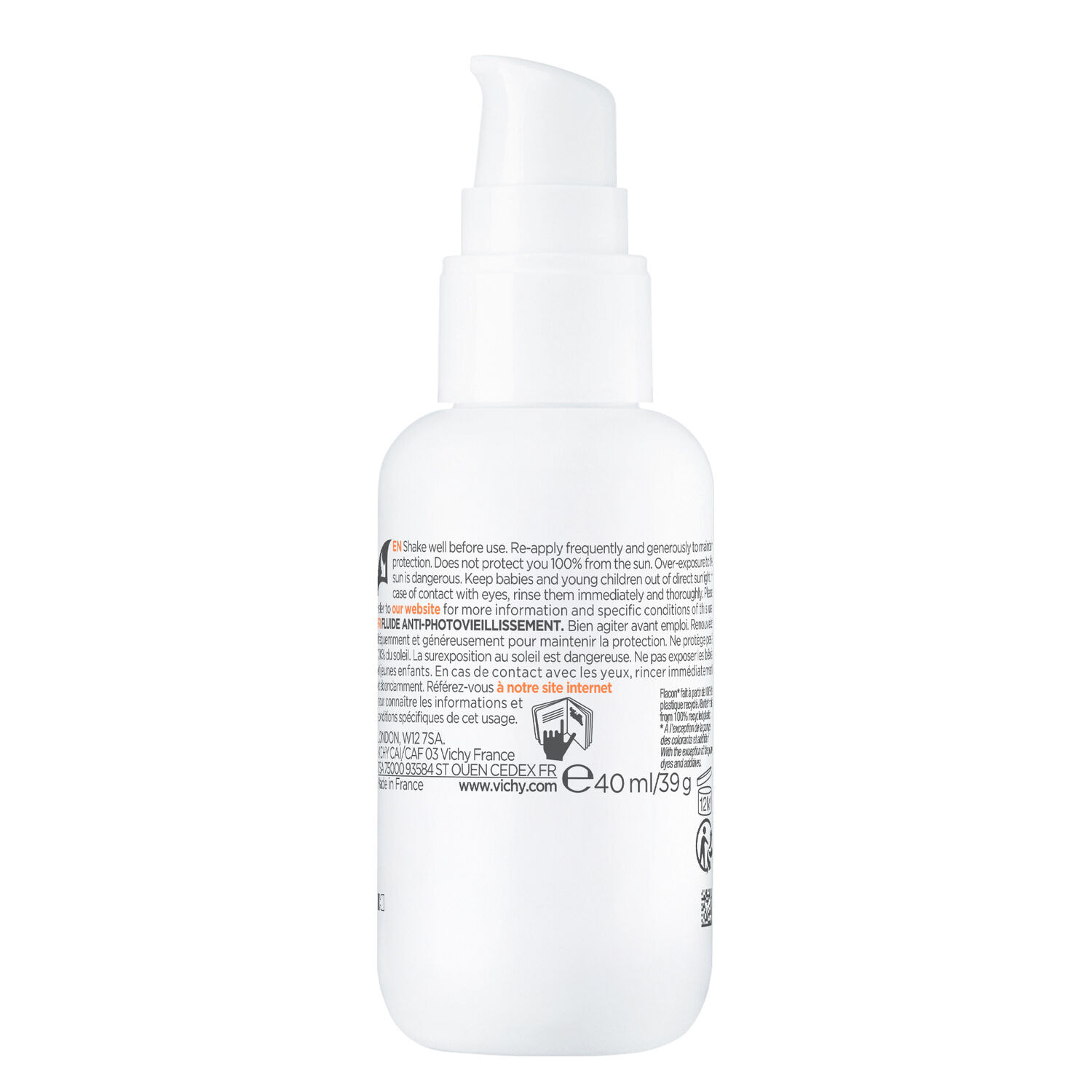 Capital Soleil UV Age Daily Teinté SPF 50+ - Fluide Solaire Anti-Âge Teinté - Tous Types de Peaux - 40 ml