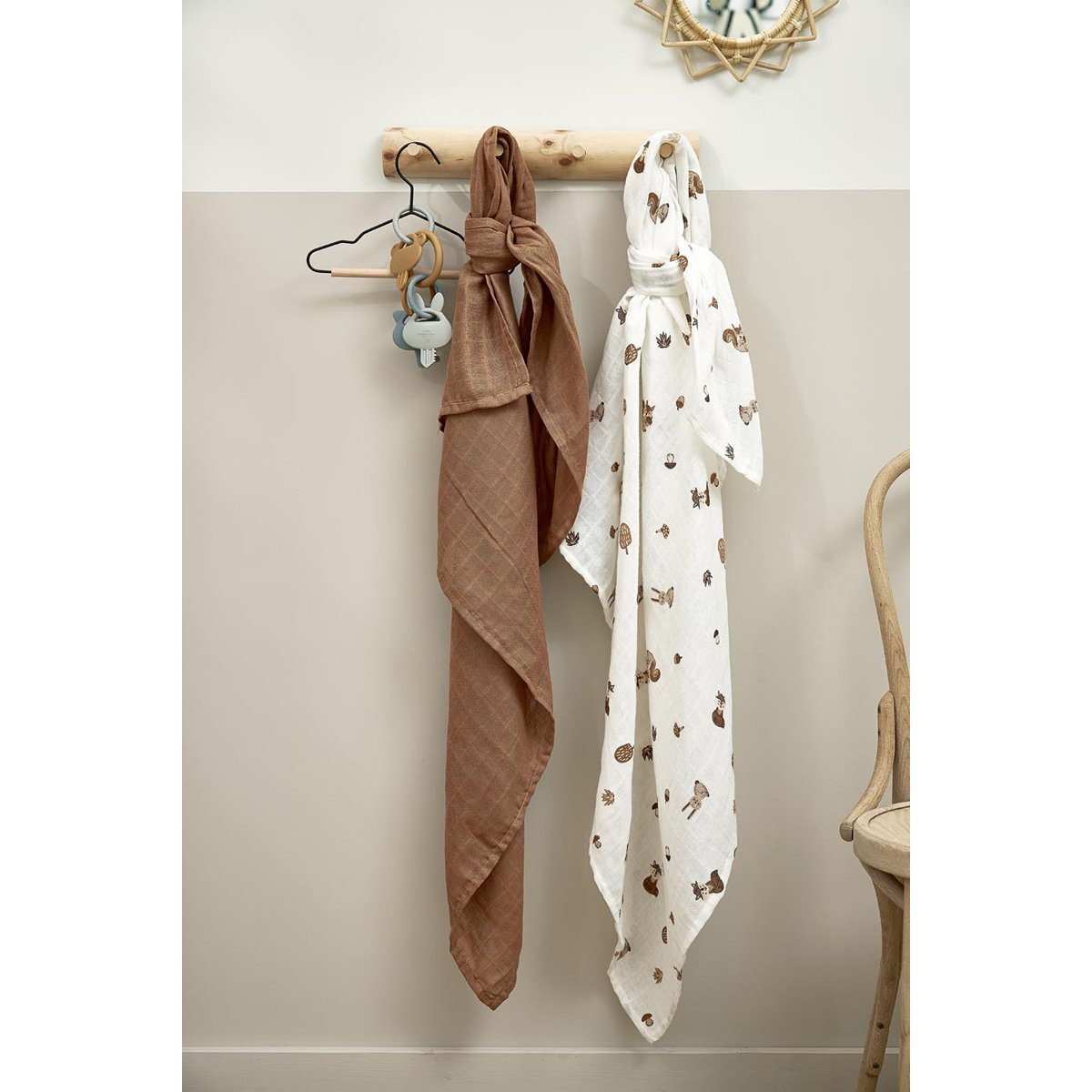 Muselina Grande Pack De 2 Me-Forest Animals