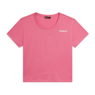 T-shirt Manica Corta Cropped con piccolo Logo FREDDY