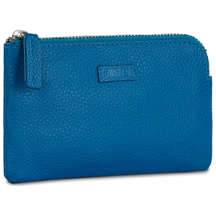 Monedero Piel Mujer Jaslen Amberes Azul