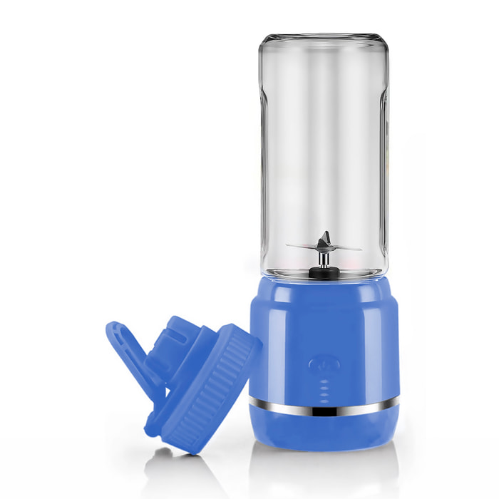Batidora portátil HD-03-01 de 420 ml con potente motor de 240W y batería recargable de 4000mAh.