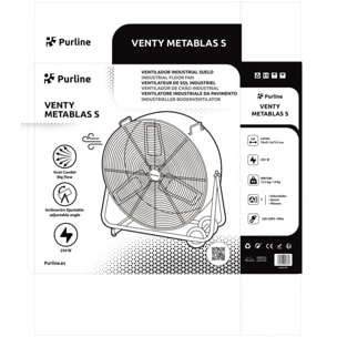 Ventilateur de sol industriel 250W avec pales en aluminium