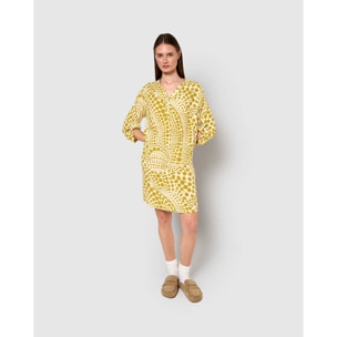 Vestido viscosa terito limón