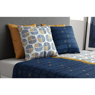 Parure De Drap 3pcs avec Drap Housse 90x190cm 100% Coton 57fils-sirius