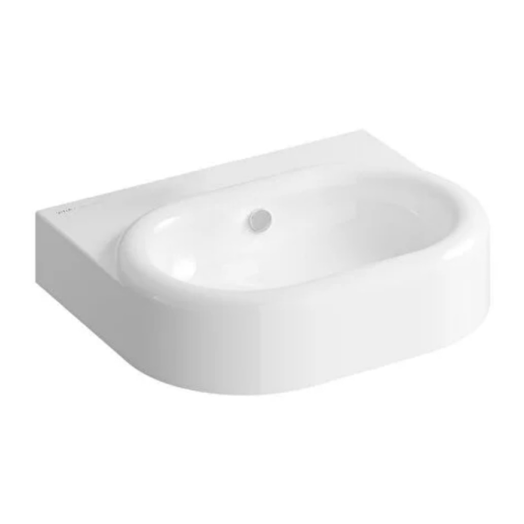 Lavabo VITRA Liquid 60 cm sans trou et avec trop-plein