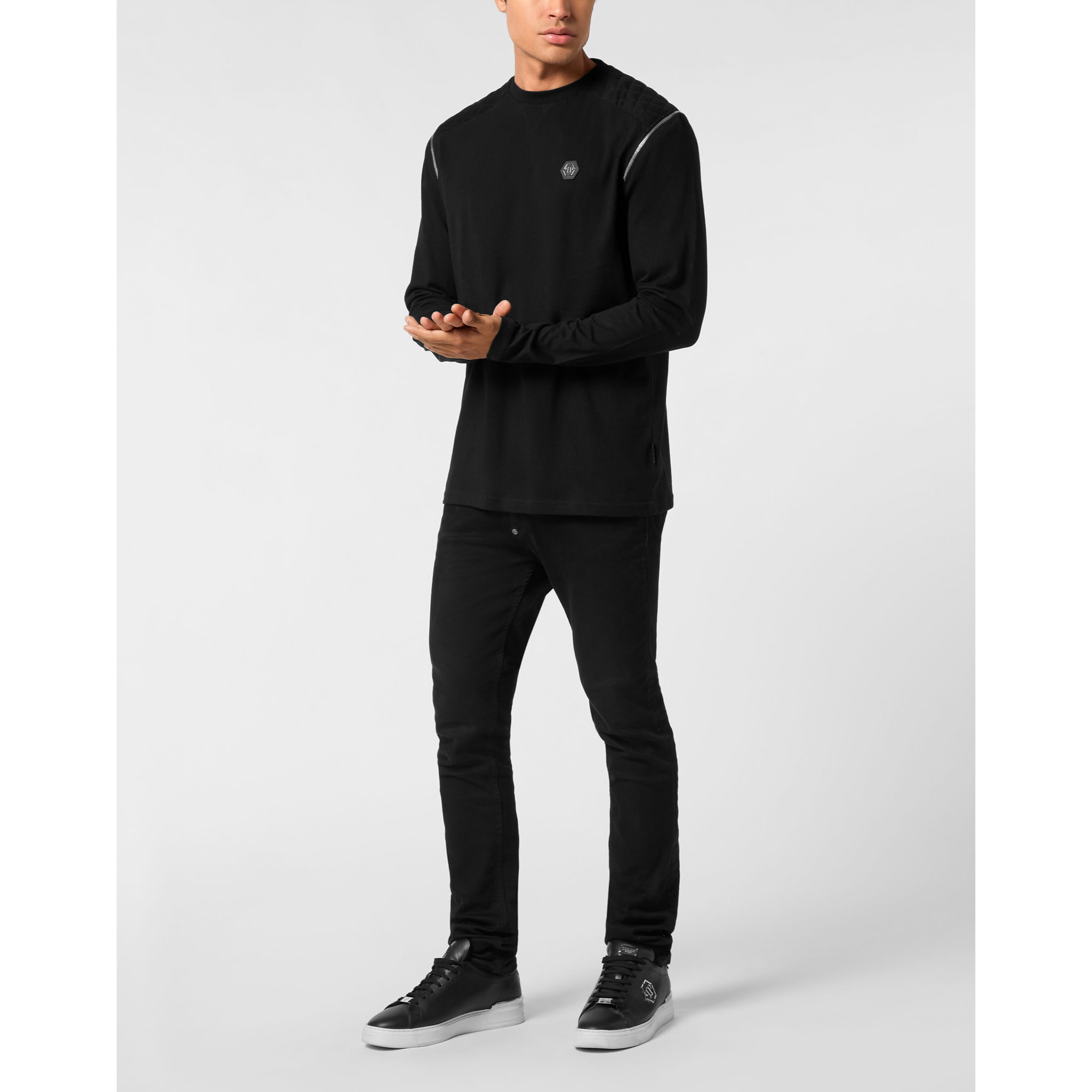 PHILIPP PLEIN T-Shirt Round Neck Ls