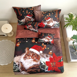 Intrecci – Parure copripiumino natalizia con stampa digitale 3D, Matrimoniale