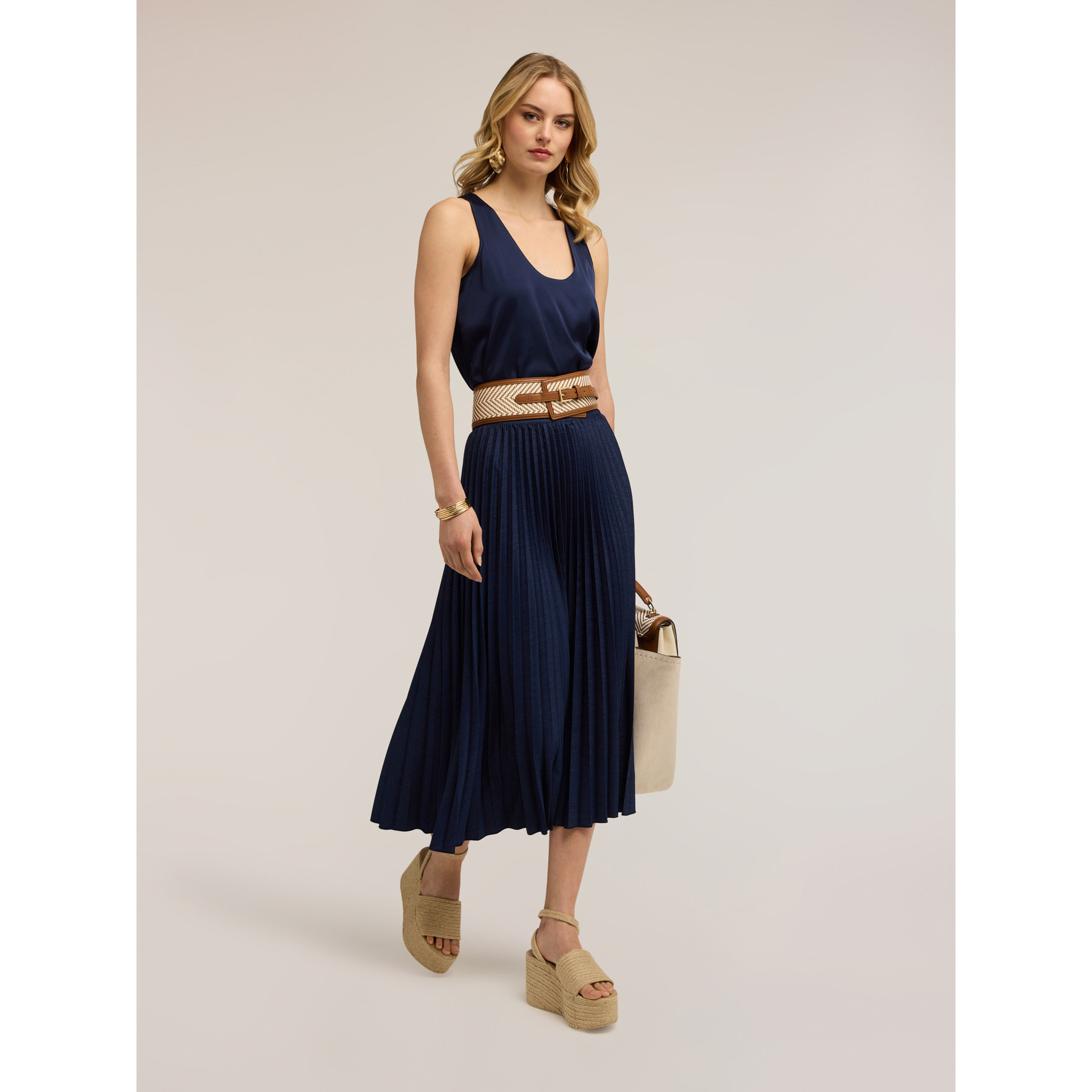 Motivi - Gonna plissé - Blu