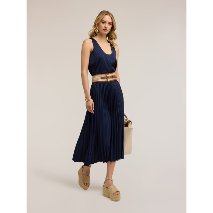 Motivi - Gonna plissé - Blu