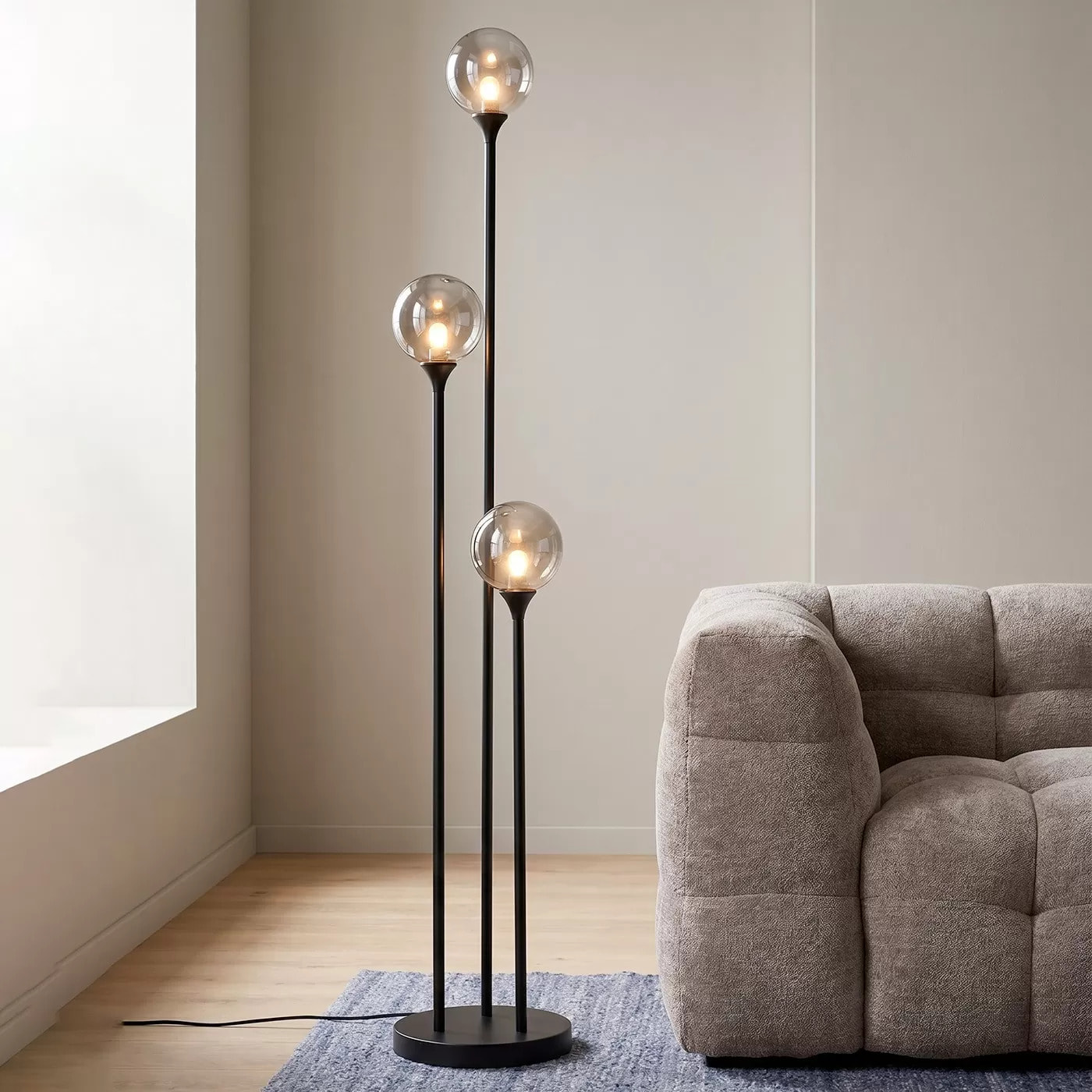 Lampadaire Al Capone 175cm noir Kare Design