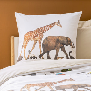 Taie d'oreiller arche de Noé - Blanc